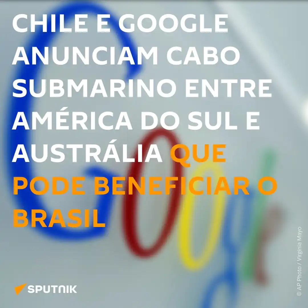 Image from Sputnik Brasil: 📌 O Chile e o Google anunciaram a criação da joint venture Humboldt C...