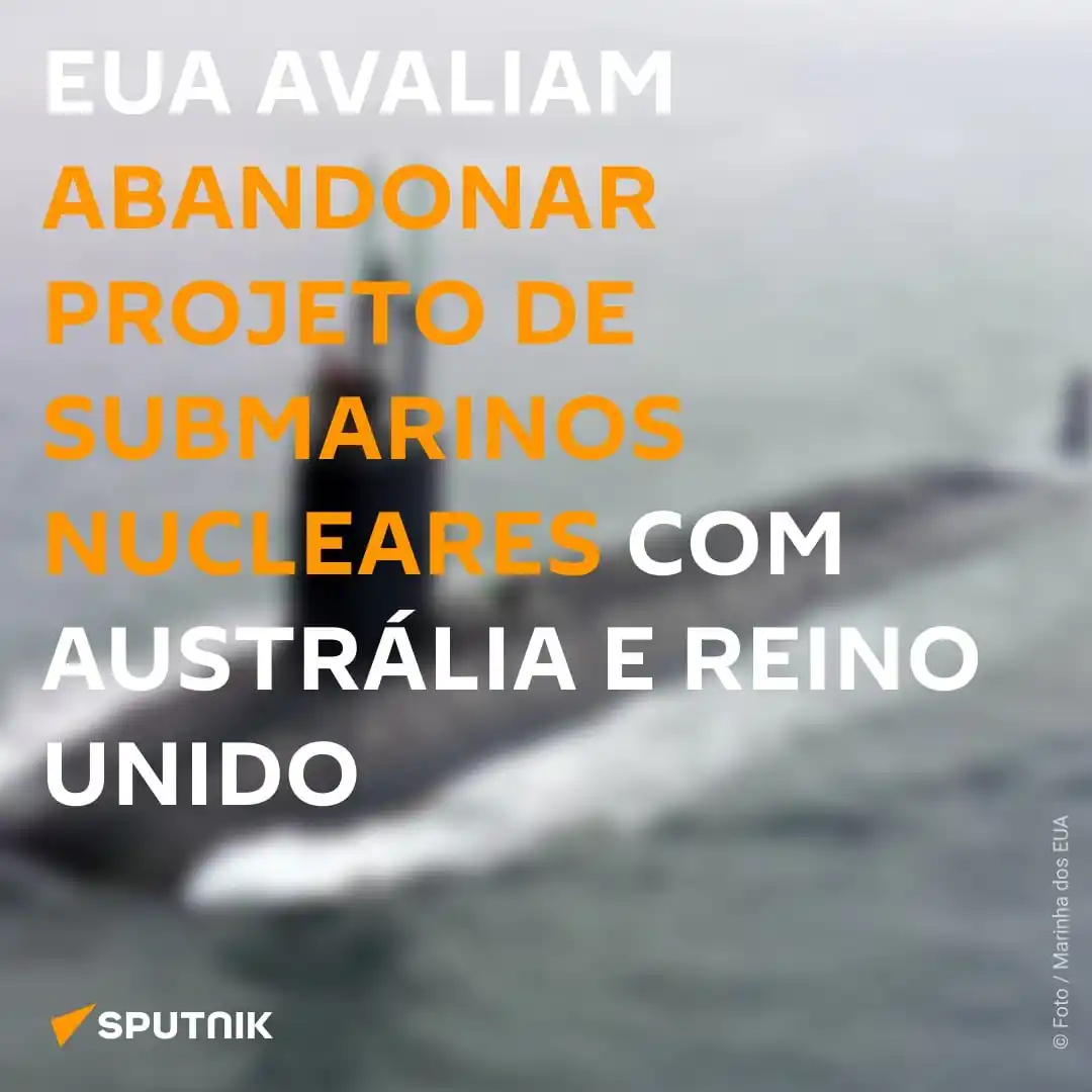 Image from Sputnik Brasil: 🔎 Os Estados Unidos, por meio do Pentágono, avaliam deixar um projeto...