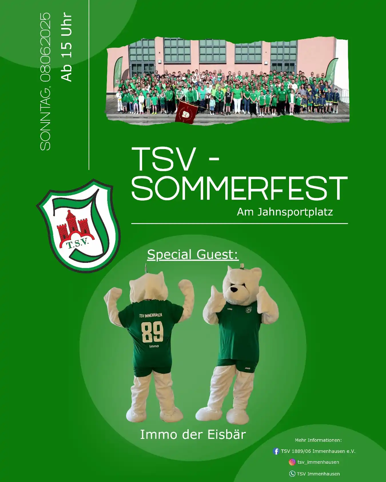 Image from TSV Immenhausen: 🐻✨ Seit diesem Jahr haben wir unser Maskottchen „Immo“ – den coolen E...