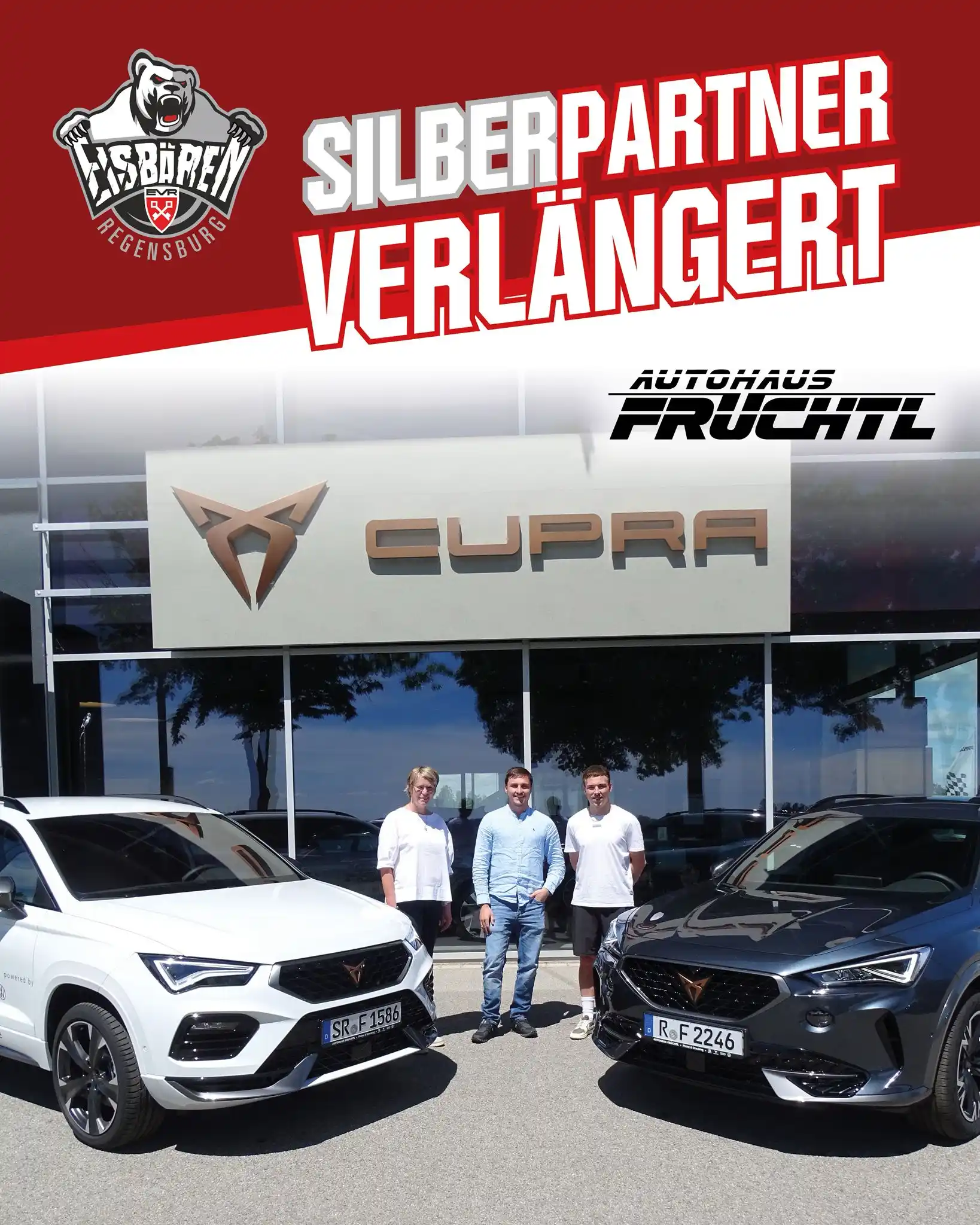 Image from Eisbären Regensburg: Servus Eisbärenfans! 🐻❄️ Das Autohaus Früchtl bleibt auch in der Sa...