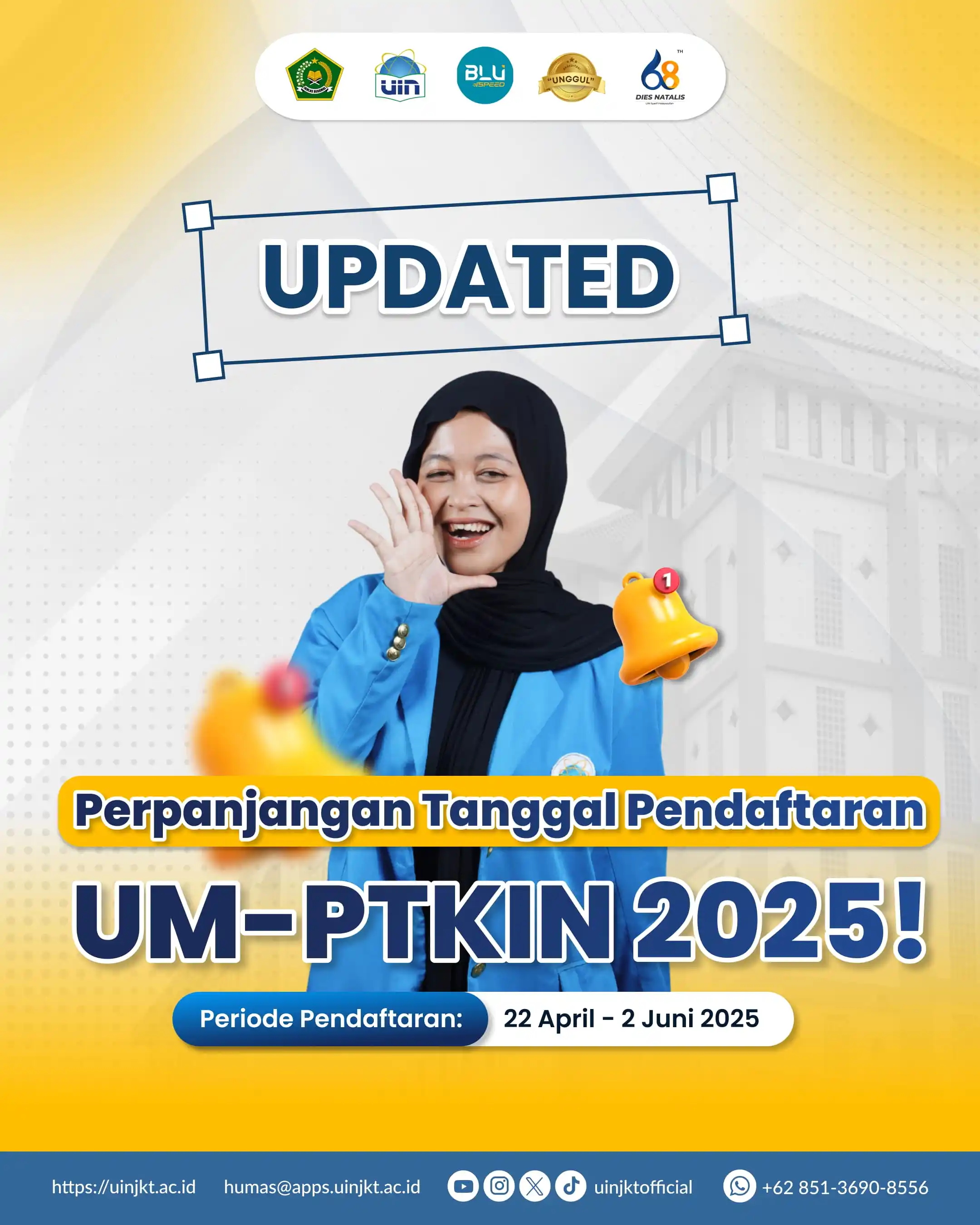 Image from UIN Syarif Hidayatullah Jakarta: Sobat Camaba! Pendaftaran Mahasiswa Baru UIN Syarif Hidayatullah Jaka...