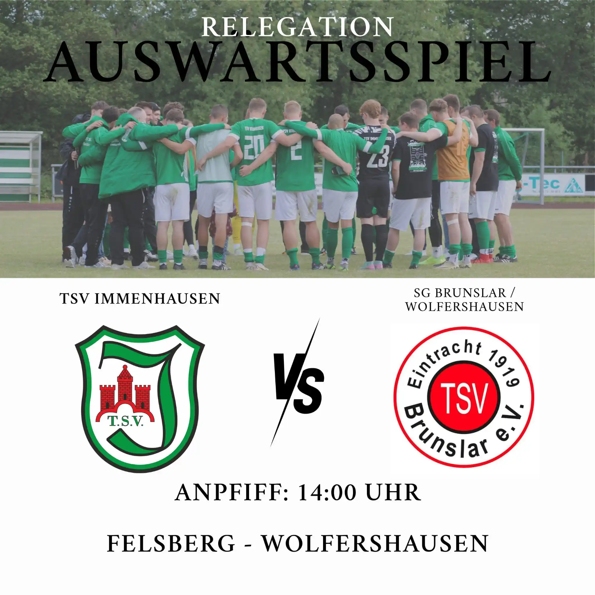 Image from TSV Immenhausen: 🚨 Spieltagsankündigung! 🚨 Am Montag um 14 Uhr findet das Endspiel u...