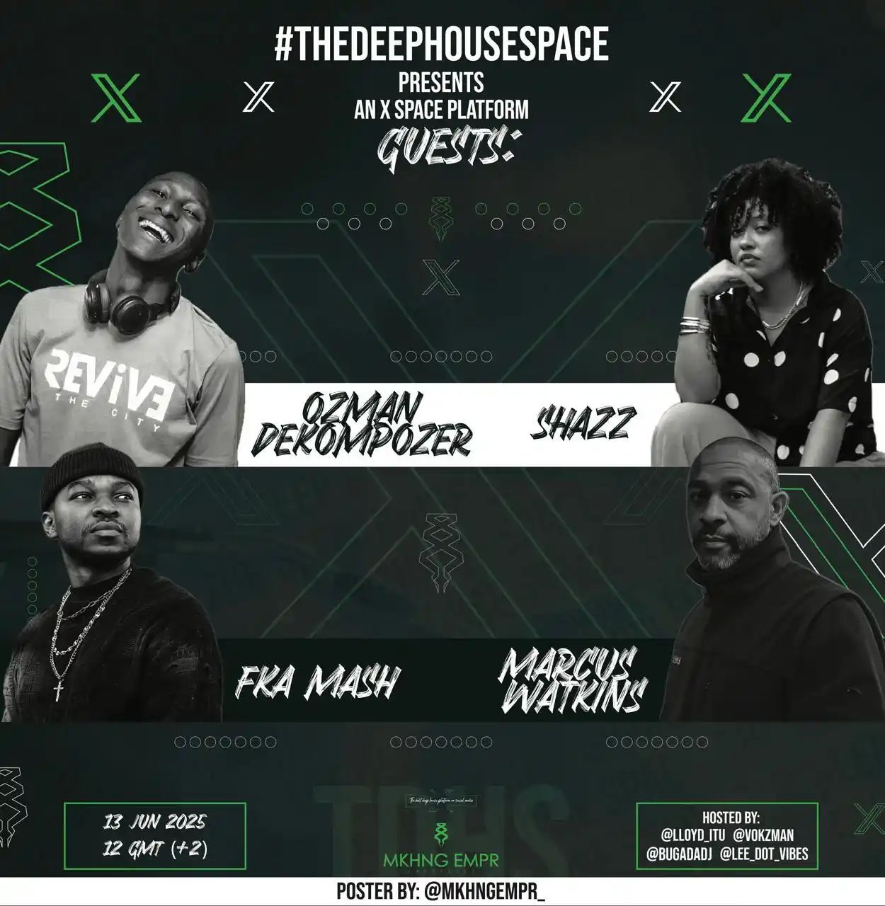 Image from MaxNote: *The Deep House Space* has invited *Ozman DeKompozer* to come share ab...