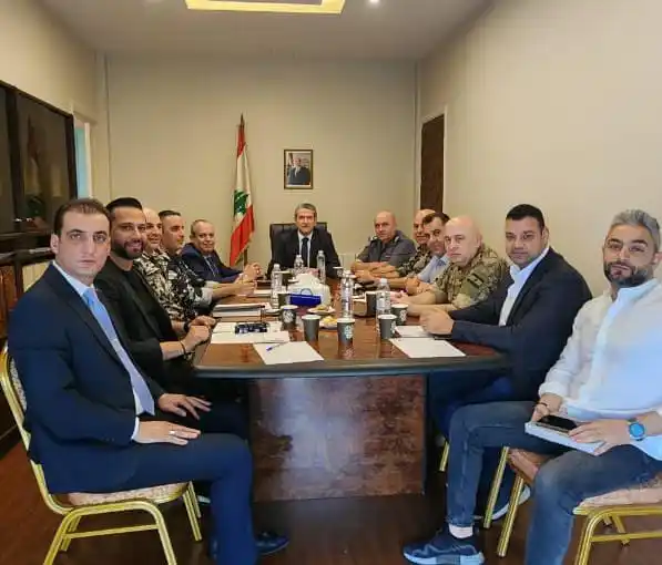 Image from Rasd News Leb: ترأس محافظ البقاع القاضي كمال أبو جوده اجتماعا لمجلس الأمن الفرعي في م...
