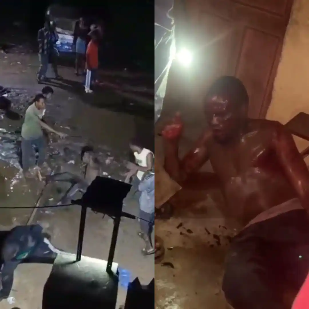 Image from LEGITDAN CONSULTS : *UNIZIK students beat suspected armed robber mercilessly after he was ...