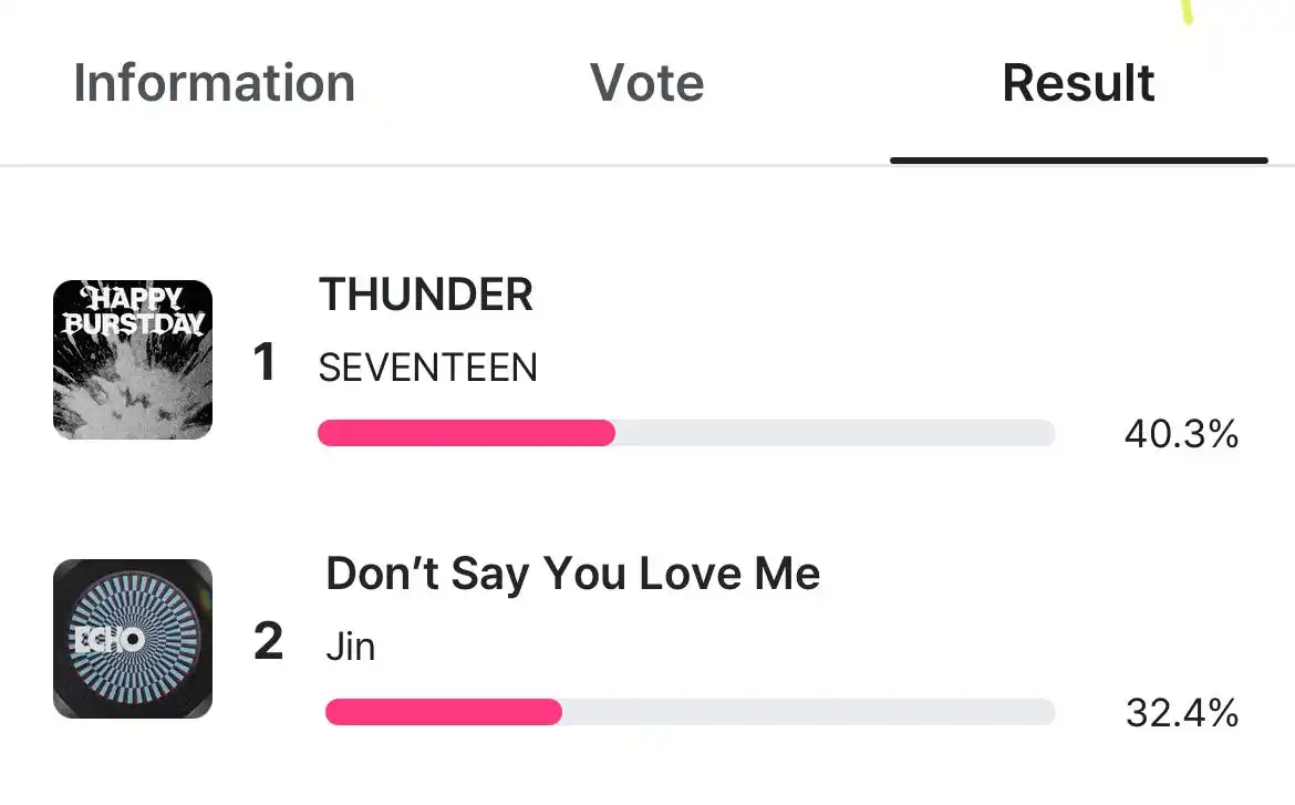 Image from BTS Fondos ARMY Colombia 🇨🇴💜🎧: 🚨 ¡URGENTE VOTAR! 🚨  “Don’t Say You Love Me” de <a class="text-blue-...
