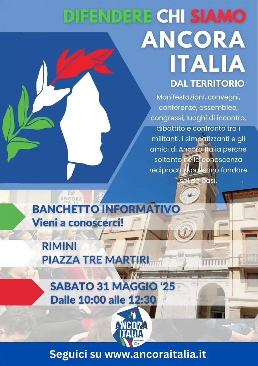 Image from ANCORA ITALIA UFFICIALE: 🌟 Vieni a trovarci! 🌟 Siamo felici di invitarti ai nostri banchetti...