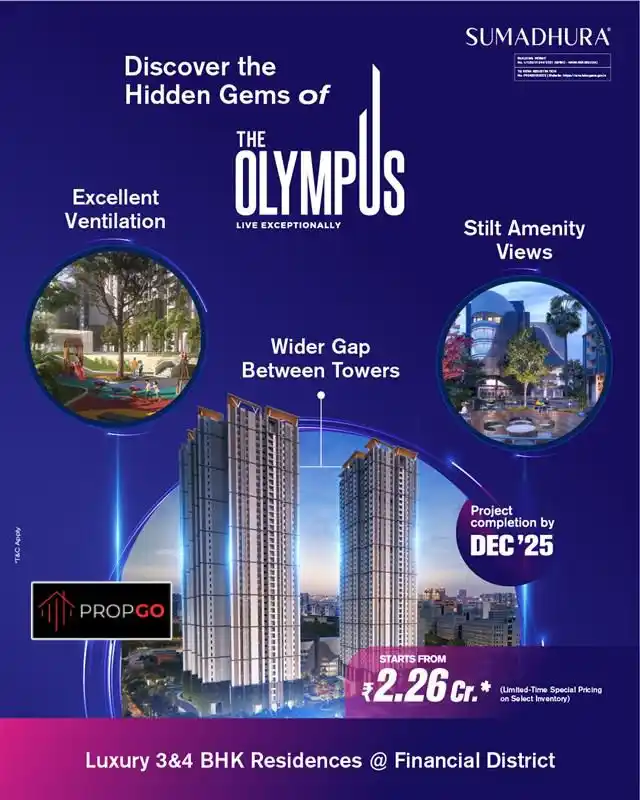 Image from PropGo Realty | Properties | Real Estate | Advisory | Buy & Sell | Flats | Villas | Plots Hyderabad: 🌇 3 & 4 BHK Luxury Apartments in Prime Hyderabad – Near Wipro Junctio...
