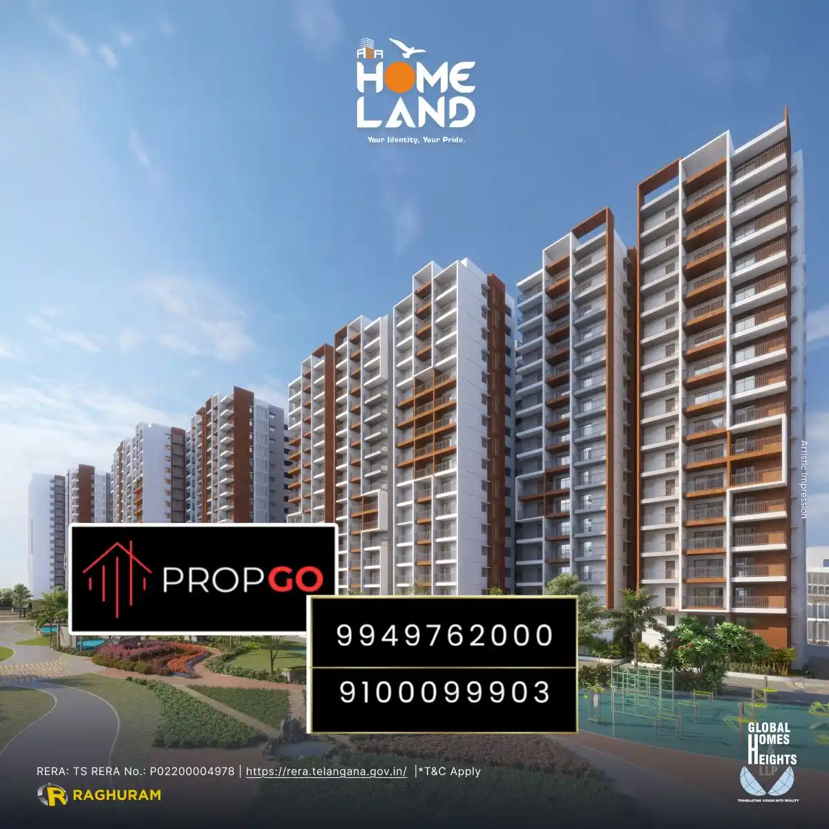 Image from PropGo Realty | Properties | Real Estate | Advisory | Buy & Sell | Flats | Villas | Plots Hyderabad: 3 BHK near Secunderabad Railway Station 3 BHK starting at ₹1.24Cr* in ...