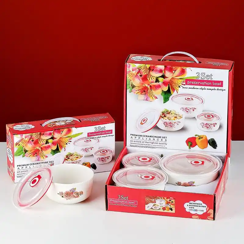 Image from Sali's Importation: 3in1 ceramic bowl Price 50gh Comes in a box Very demure🥰🥰🥰 05568162...
