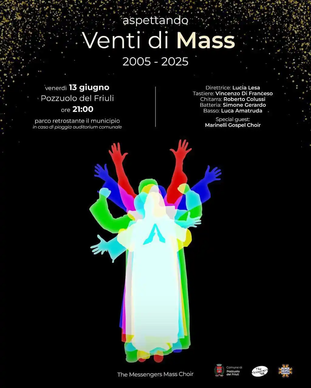 Image from Comune di Pozzuolo del Friuli: 🌬️ A tutto Gospel con 𝙑𝙚𝙣𝙩𝙞 𝙙𝙞 𝙈𝙖𝙨𝙨❗❗ 🎹🎶 Venerdì 13 giug...