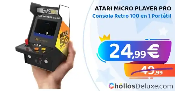Image from Chollos Deluxe: ATARI❗️💥   🔹 *Atari Micro Player Pro Consola Retro 100 en 1 Portátil...