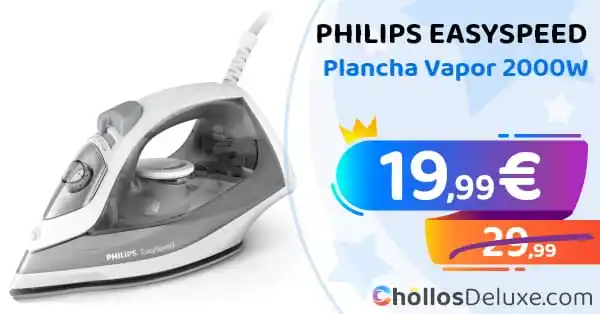 Image from Chollos Deluxe: BUEN PRECIO PHILIPS❗️💥 🔹 *Philips EasySpeed Plancha Vapor 2000W* ❗...