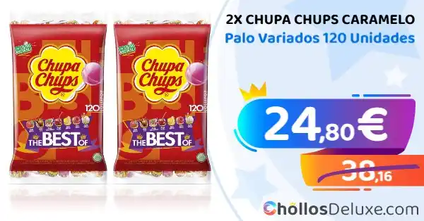 Image from Chollos Deluxe: CHUPA CHUPS❗️💥 🔹 *2x Chupa Chups Caramelo Con Palo Sabores Variado...