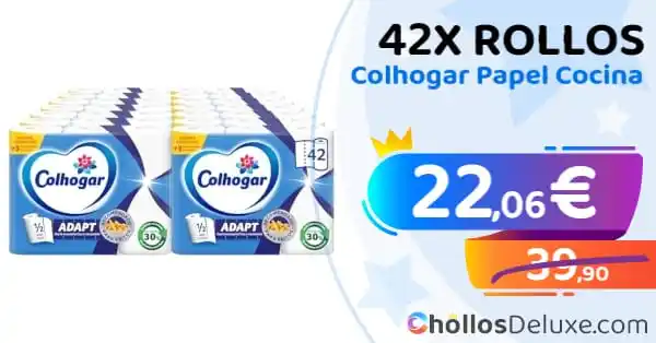 Image from Chollos Deluxe: COLHOGAR❗️💥 🔹 *42x Rollos Colhogar Papel Cocina* ❗️💥 ▪️ *PRECIO:...