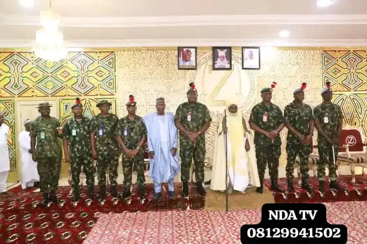 Image from Nigerian Defense Academy: *COMMANDANT COURTESY VISIT TO ALHAJI AHMED NUHU BAMALLI CFR | EMIR OF ...