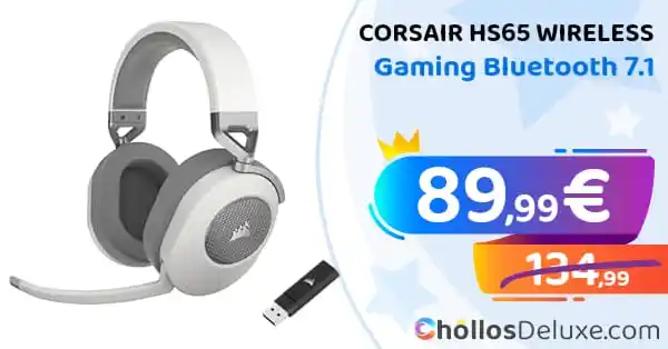 Image from Chollos Deluxe: CORSAIR❗️💥 🔹 *Corsair HS65 Wireless Auriculares Gaming Inalámbrico...