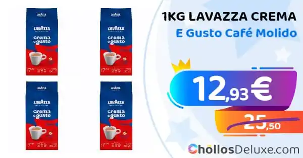 Image from Chollos Deluxe: CUPÓN CAFÉ❗️💥   🔹 *1Kg Lavazza Crema E Gusto Café Molido* ❗️💥  ▪️ *...
