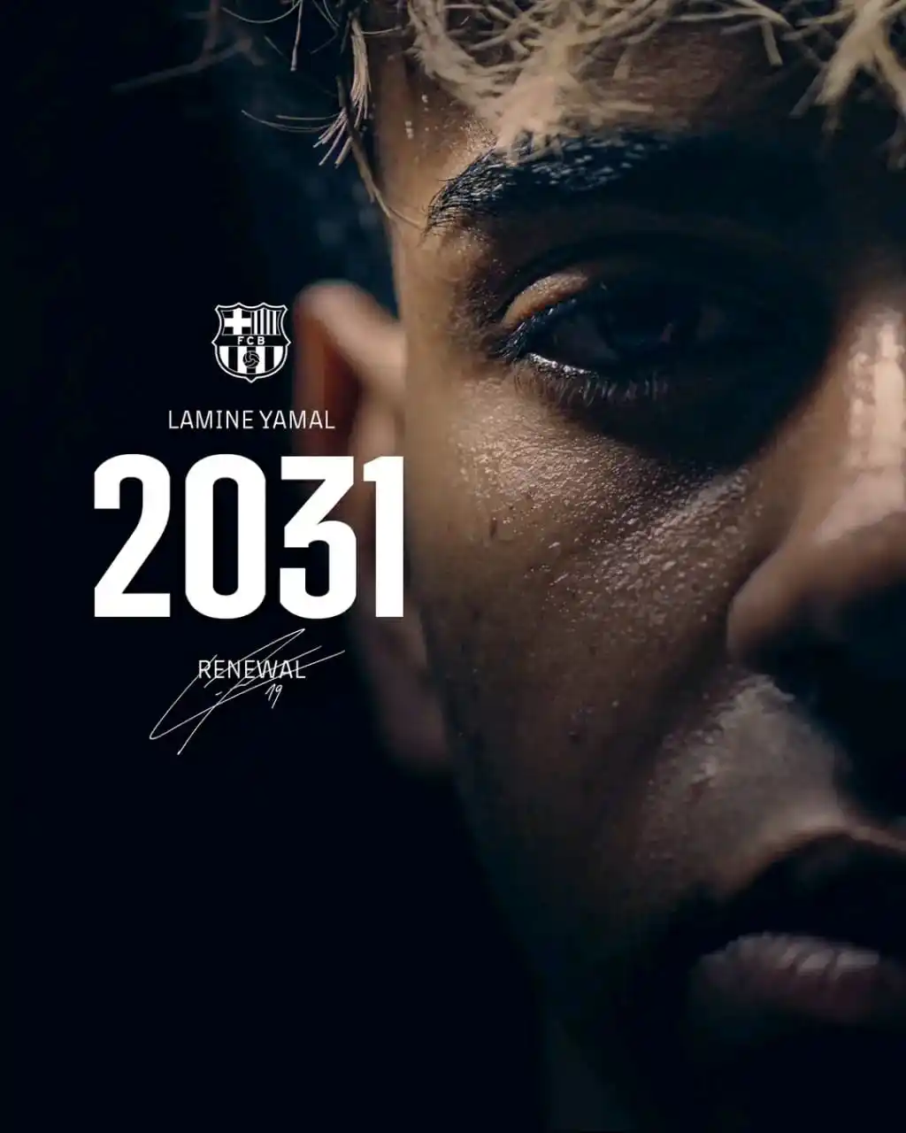 Image from Football Review Zone: 📝 𝗗𝗘𝗔𝗟 𝗗𝗢𝗡𝗘: Lamine Yamal has signed a new contract with Barc...