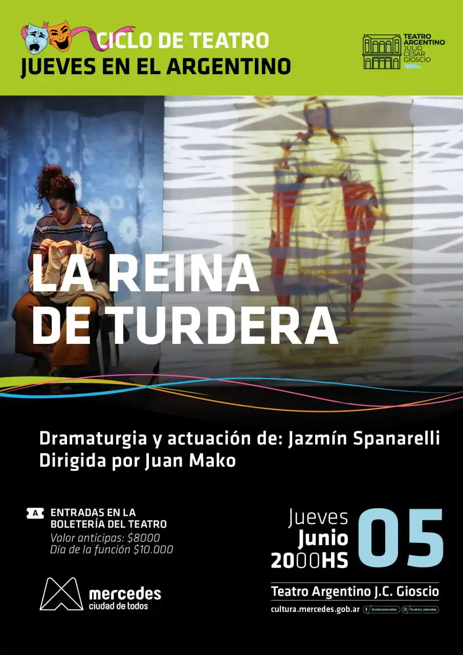 Image from Municipalidad de Mercedes: El jueves 05 de junio a las 20hs el Teatro Argentino abre sus puertas ...