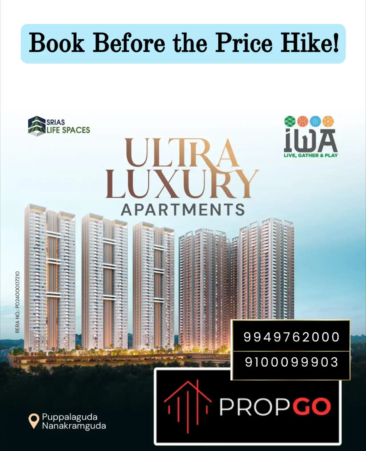 Image from PropGo Realty |  Properties | Real Estate | Advisory | Buy & Sell | Flats | Villas | Plots Hyderabad: 🏡 Elevate Your Lifestyle with IWA Apartments – Curated by PropGo 🏡  ...