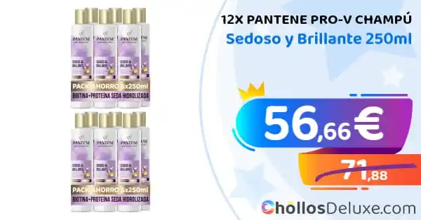 Image from Chollos Deluxe: HIDRATACIÓN INTENSA❗️💥 🔹 *12x Pantene Pro-V Miracles Champú Sedoso...