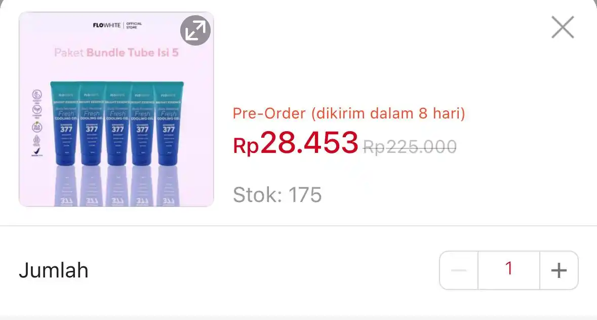 Image from Racun Shopee 🧡: Isi 5 FLOWHITE BEAUTY - Hydration Bright Essence Body Serum https://s...