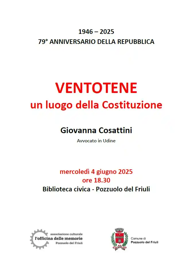 Image from Comune di Pozzuolo del Friuli: ๐ฎ๐น ๐๐ ๐ซ๐๐๐ข๐๐ข ๐๐๐ฅ๐ฅ๐ ๐ง๐จ๐ฌ๐ญ๐ซ๐ ๐๐จ๐ฌ๐ญ๐ข๐ญ๐ฎ๐ณ๐ข๐จ๐ง๏ฟฝ...