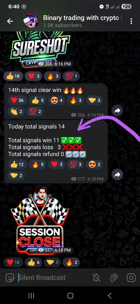 Image from Crypto King Community: It's today powerful vip premium group signals session results 🔥🔥⭐️🔥...