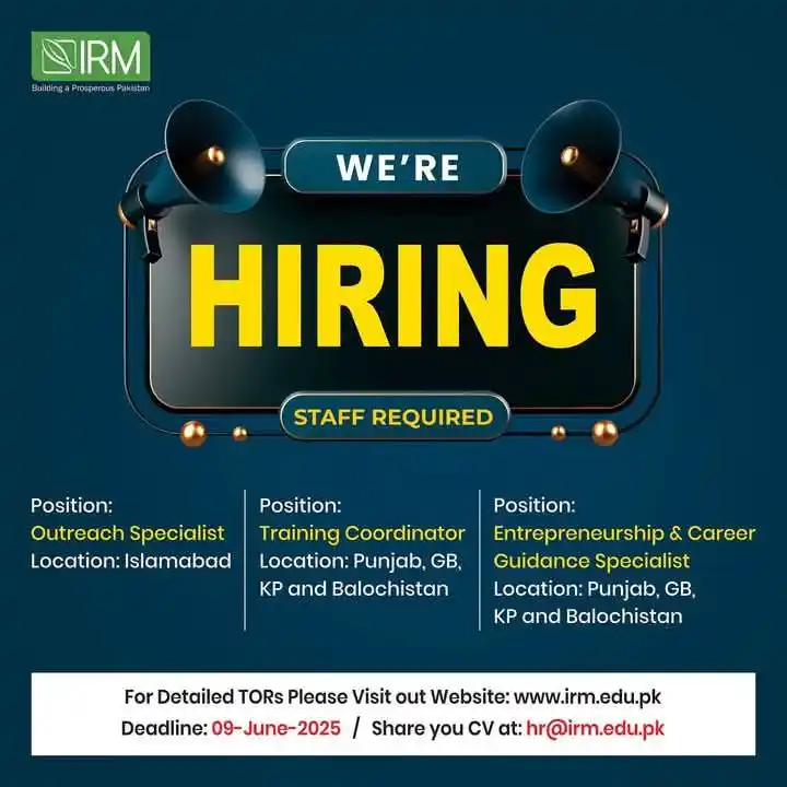 Image from The Jobs Portal: πππ πππππππ πππππ...!!! IRM is looking for passionate ...