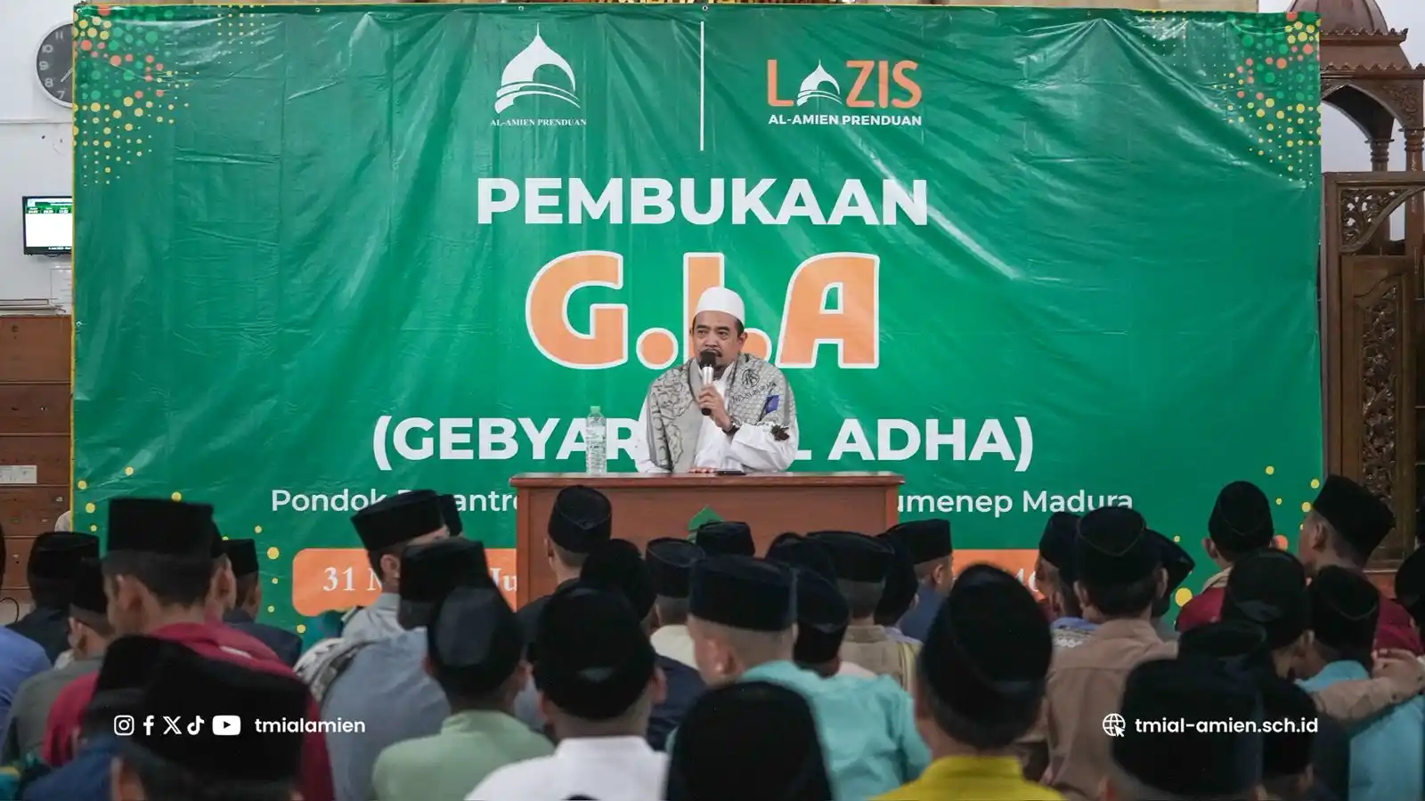 Image from TMI Al-Amien Prenduan: *KH. Dr. Ahmad Fauzi Tidjani, MA. Resmi Buka GIA 1446 H. di Ma'had Put...