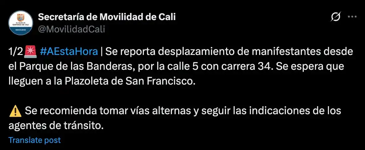Image from Alcalde Alejandro Eder: La normalidad impera en nuestra ciudad. Respetamos el derecho de los m...