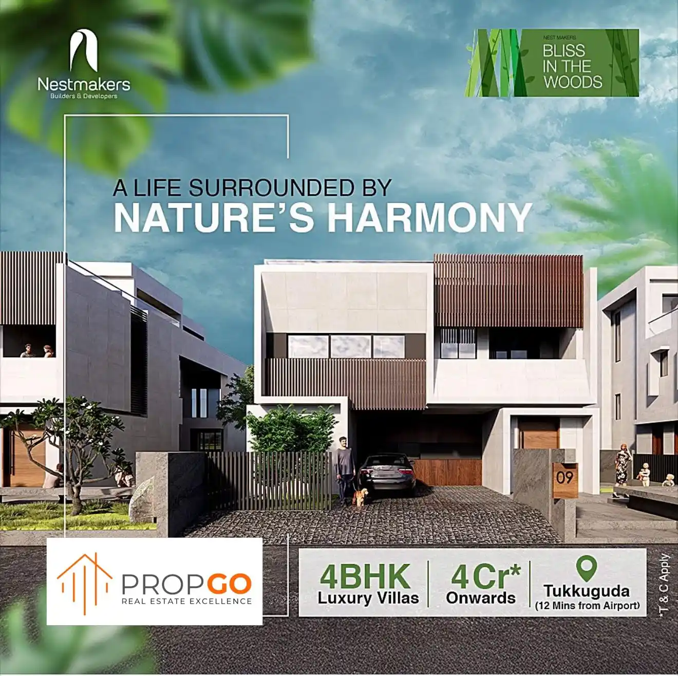 Image from PropGo Realty | Properties | Real Estate | Advisory | Buy & Sell | Flats | Villas | Plots Hyderabad: Luxury 4BHK Villas | From ₹4 Cr* | Just 12 Mins from Airport* Wake up ...