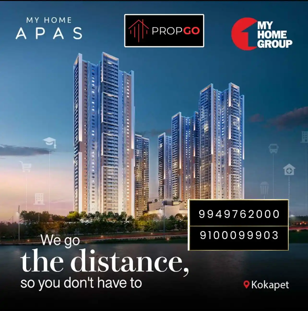 Image from PropGo Realty | Properties | Real Estate | Advisory | Buy & Sell | Flats | Villas | Plots Hyderabad: Luxury Landowner Flats for Sale – MyHome APAS, Kokapet 👑 Discover pr...