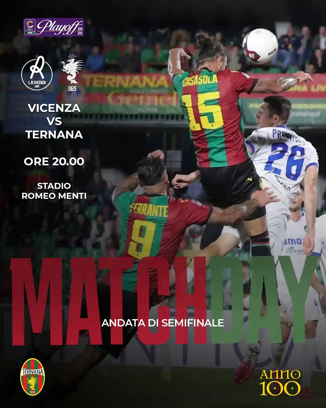 Image from Ternana Calcio: π₯π πππππ πππ ππ₯ π¦ 20:00 π VICENZA <a class="text-blu...