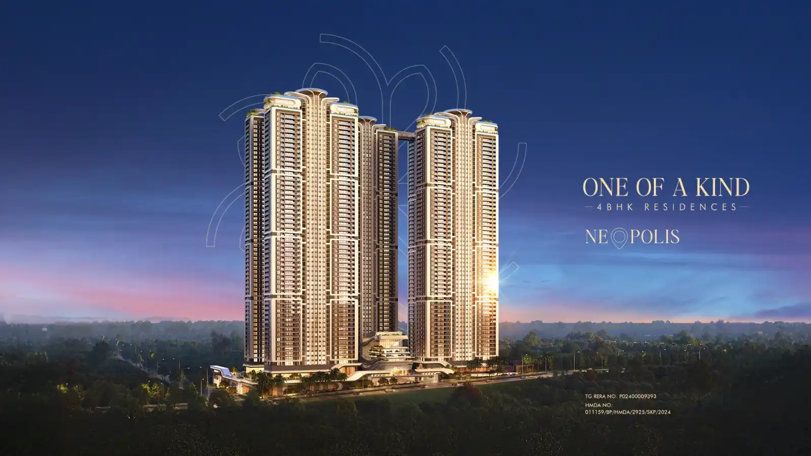 Image from PropGo Realty | Properties | Real Estate | Advisory | Buy & Sell | Flats | Villas | Plots Hyderabad: MSN Realty’s iconic high-rise project in Neopolis is witnessing a base...