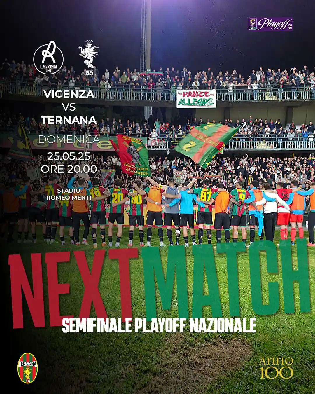 Image from Ternana Calcio: π ππππ πππππ π₯π π¦ 20:00 π VICENZA <a class="text-blue-...