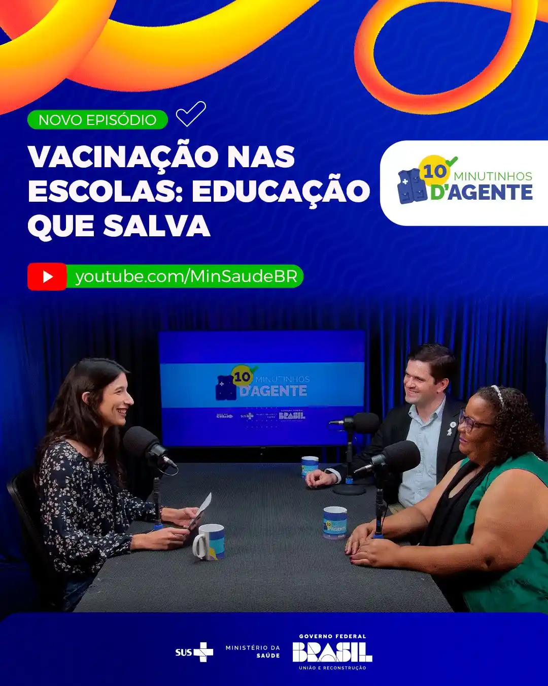 Image from Ministério da Saúde - Agentes: 💉 No novo episódio do 10 Minutinhos D’Agente, a conversa é sobre como...