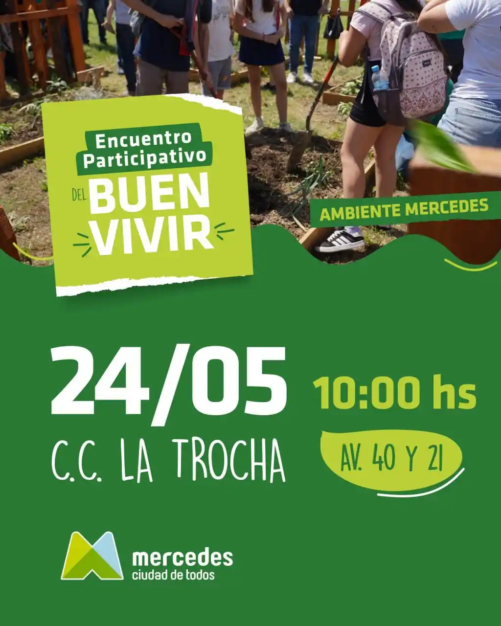 Image from Municipalidad de Mercedes: *PRIMER ENCUENTRO PARTICIPATIVO DEL BUEN VIVIR* Los invitamos a forma...
