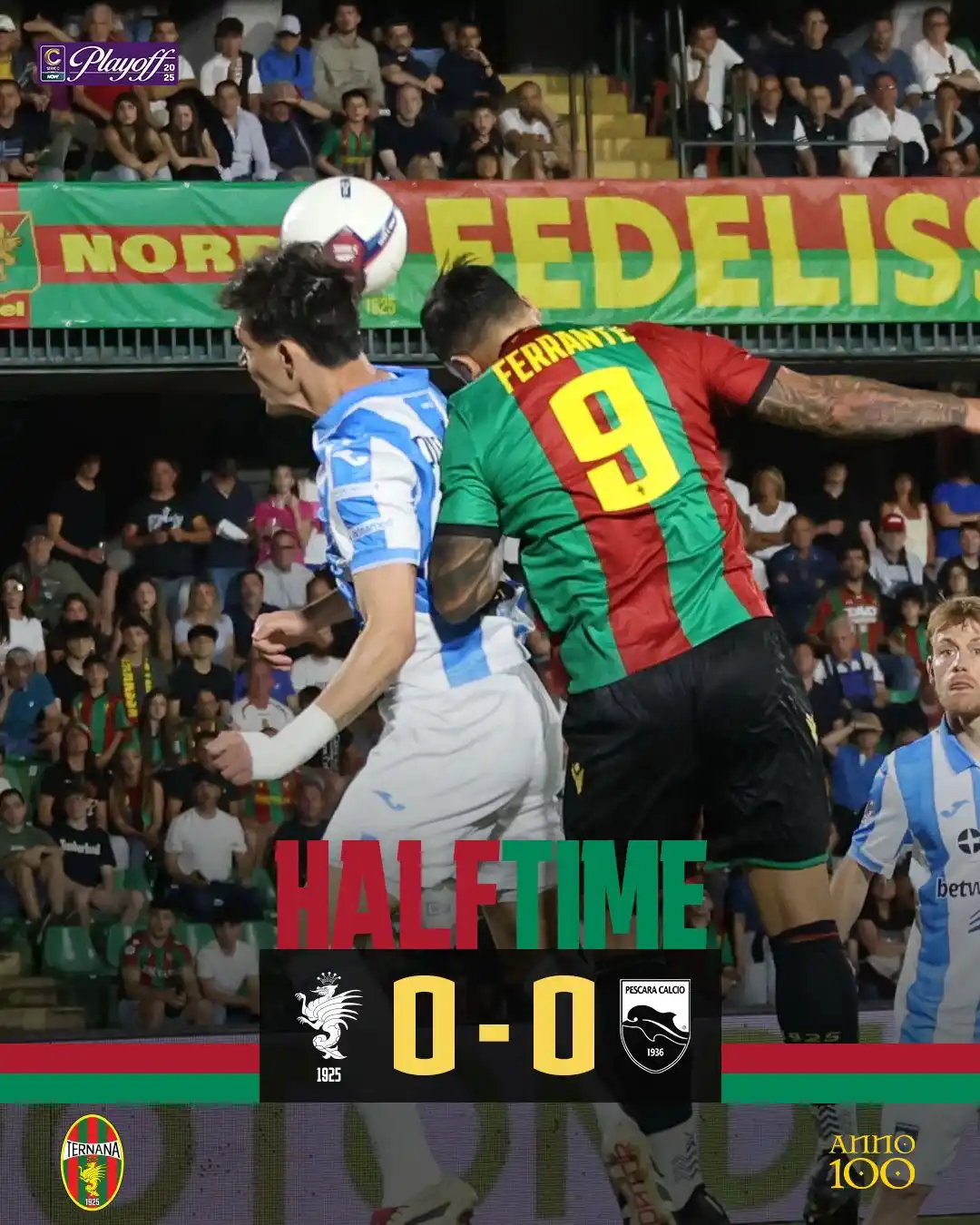 Image from Ternana Calcio: Primo tempo in parità <a class="text-blue-500 hover:underline cursor...