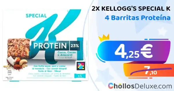 Image from Chollos Deluxe: REBAJA SALUDABLE❗️💥 🔹 *2x Kellogg's Special K 4 Barritas Proteína ...