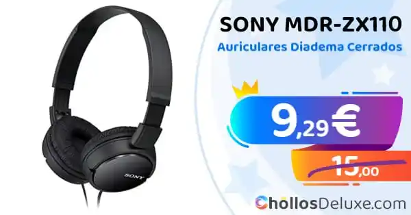 Image from Chollos Deluxe: SONY❗️💥 🔹 *Sony MDR-ZX110 Auriculares Diadema Cerrados* ❗️💥 ▪️ *...