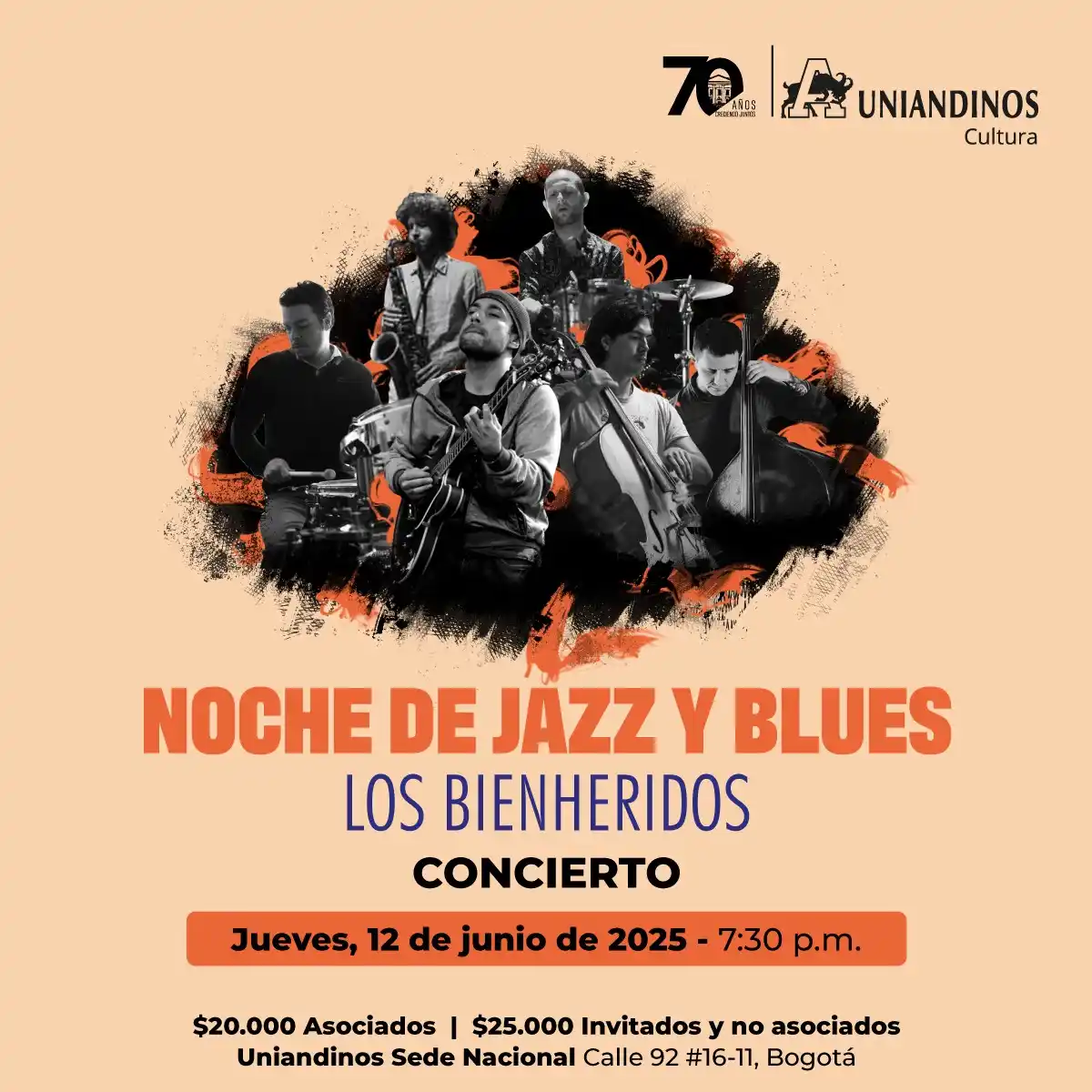 Image from Uniandinos Oficial 💛: 🎷 ¿Te gusta el jazz que vibra en vivo y se transforma en cada nota? E...