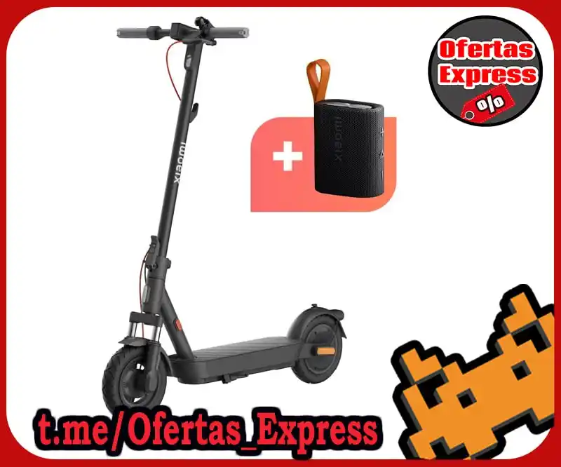 Image from OfertasExpress tecnología : Xiaomi Electric Scooter 5 ES + Speaker – Patinete Eléctrico– Autonomía...