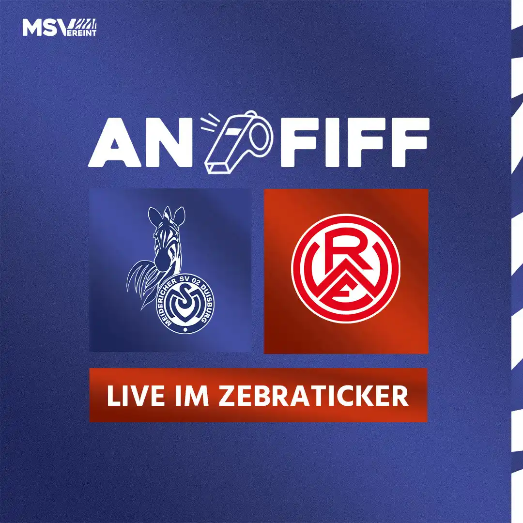Image from MSV Duisburg: 1' Pokalfinalanpfiff! 🏆💪 Hier seid ihr live am MSV-Ball! ⤵️ 📱 www...