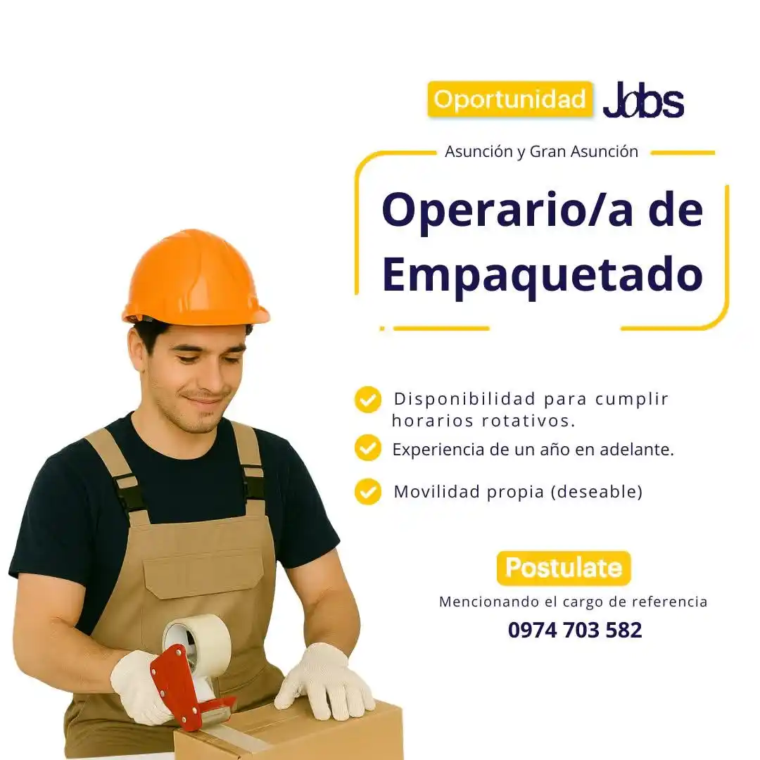 Image from Empleo Paraguay: 13.06.2025 Seguinos https://www.tiktok.com/@empleoparaguay?_t=ZM-8wGm...