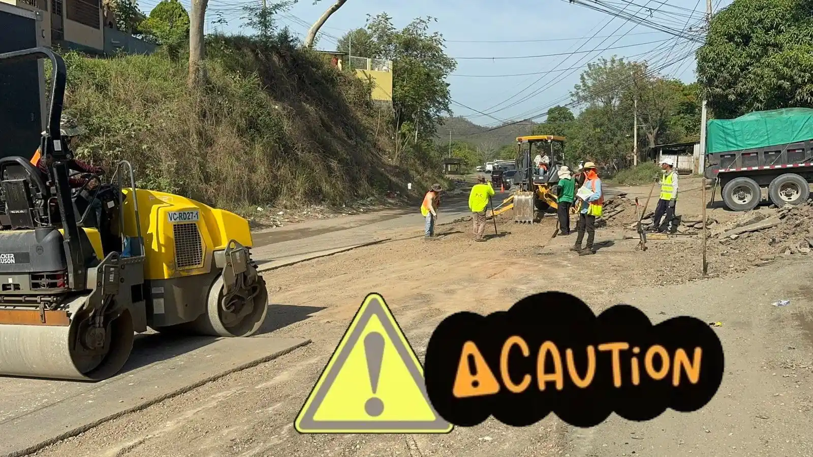 Image from Tráfico | Educación Vial | Honduras 🇭🇳🚘👨🏫: 📲 9:25 am || ⚠️San Pedro Sula 🚘 Bacheo a la Altura brisas del valle ...