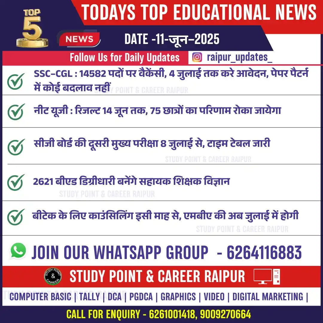 📝छत्तीसगढ़ रोजगार व शिक्षा 📚 post