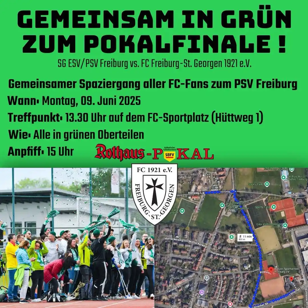 Image from FC Freiburg-St. Georgen 1921 e.V.: ACHTUNG liebe St. Georgener 🚨 __ Am Pfingstmontag spielen unsere Frau...