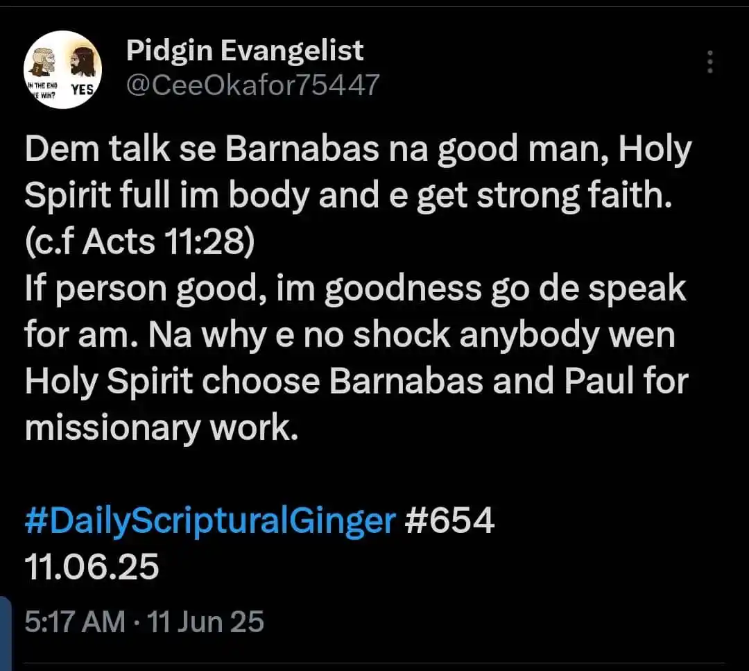 Daily Scriptural Ginger 🔥 post